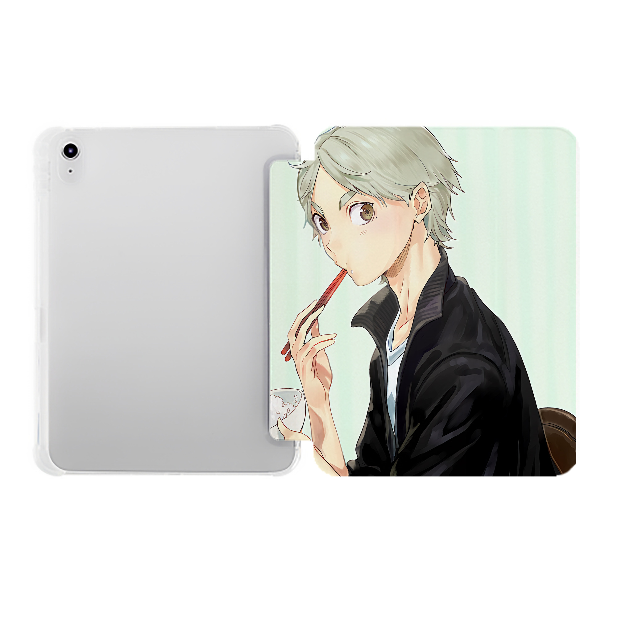 （画像用） ハイキュー!! Haikyu!! IPad ケース ペン収納付き 三つ折りスタンド PUレザー×シリコン 対応機種9.5/10.5/10.9インチ